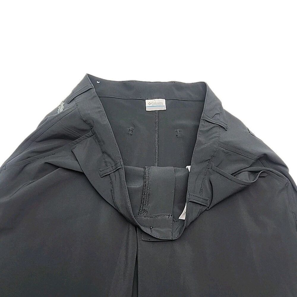 Columbia PFG Shorts Men's Size 38 Black 10" Inseam Golf Fishing Lightweight Zip - Picture 8 of 13